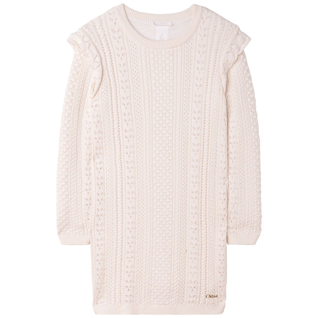 Chloe Ivory Knitted Mini Me Dress