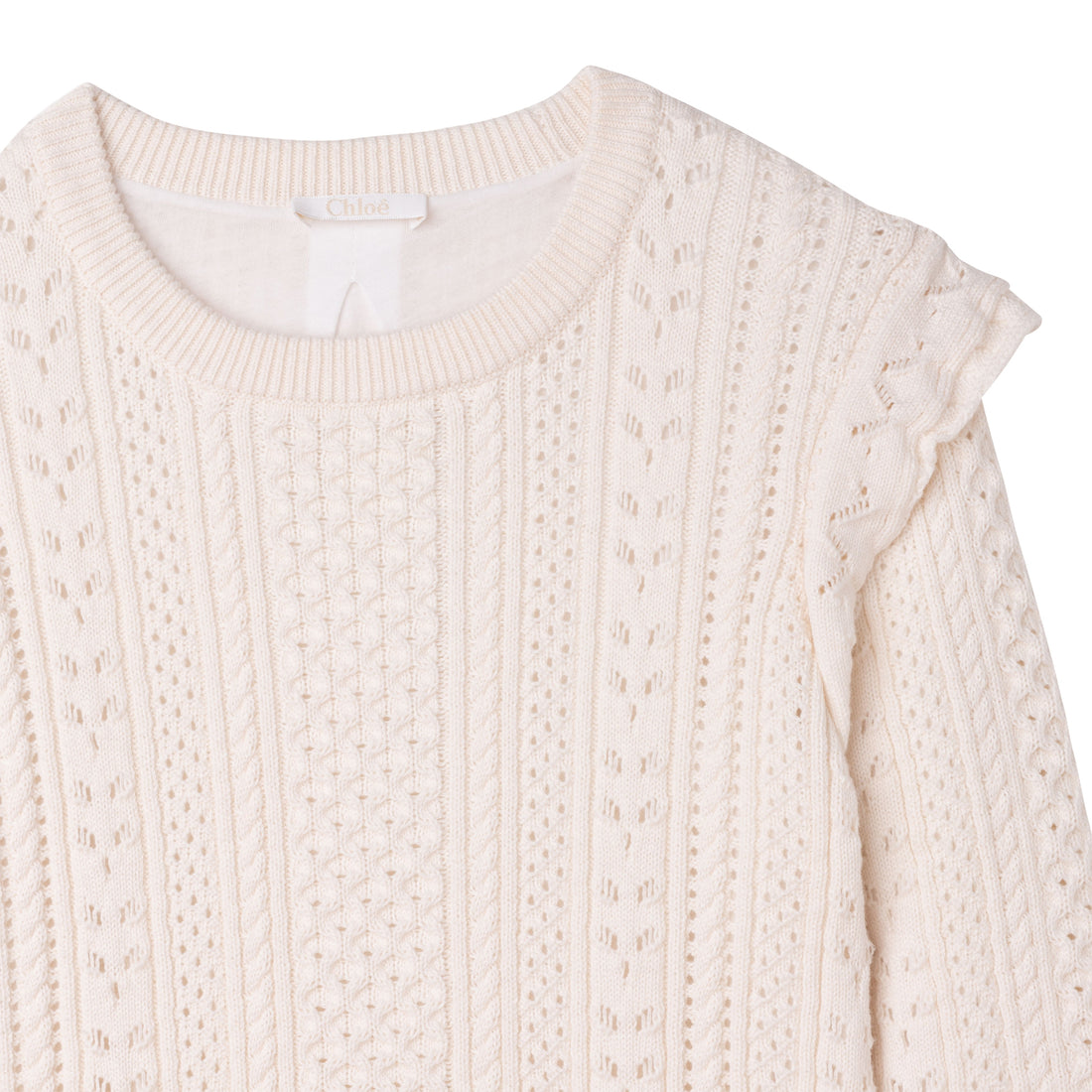 Chloe Ivory Knitted Mini Me Dress