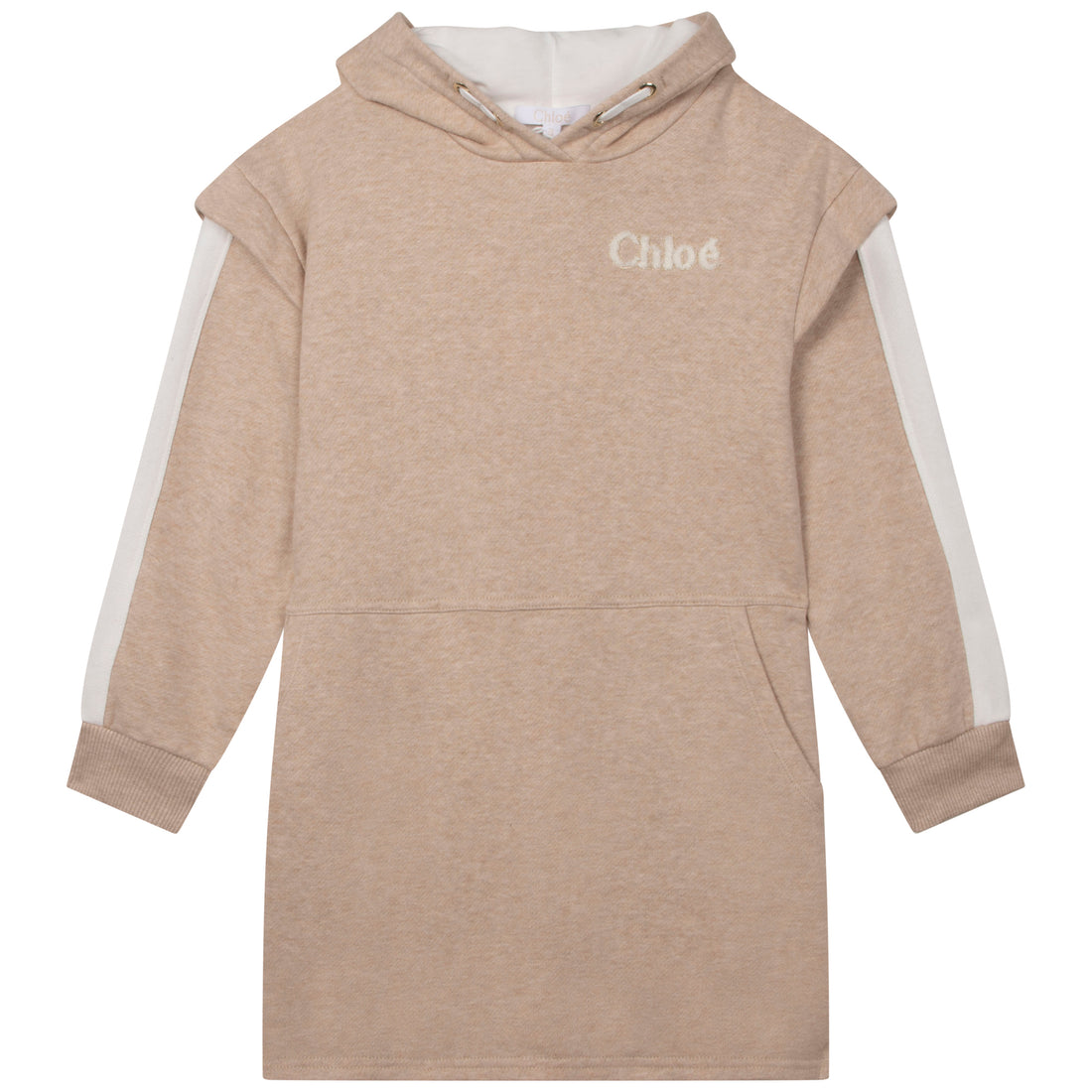 Chloe Beige Hooded Dress