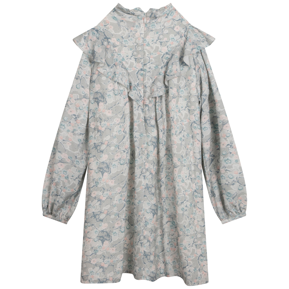 Chloe Green Marble Print Mini Me Dress