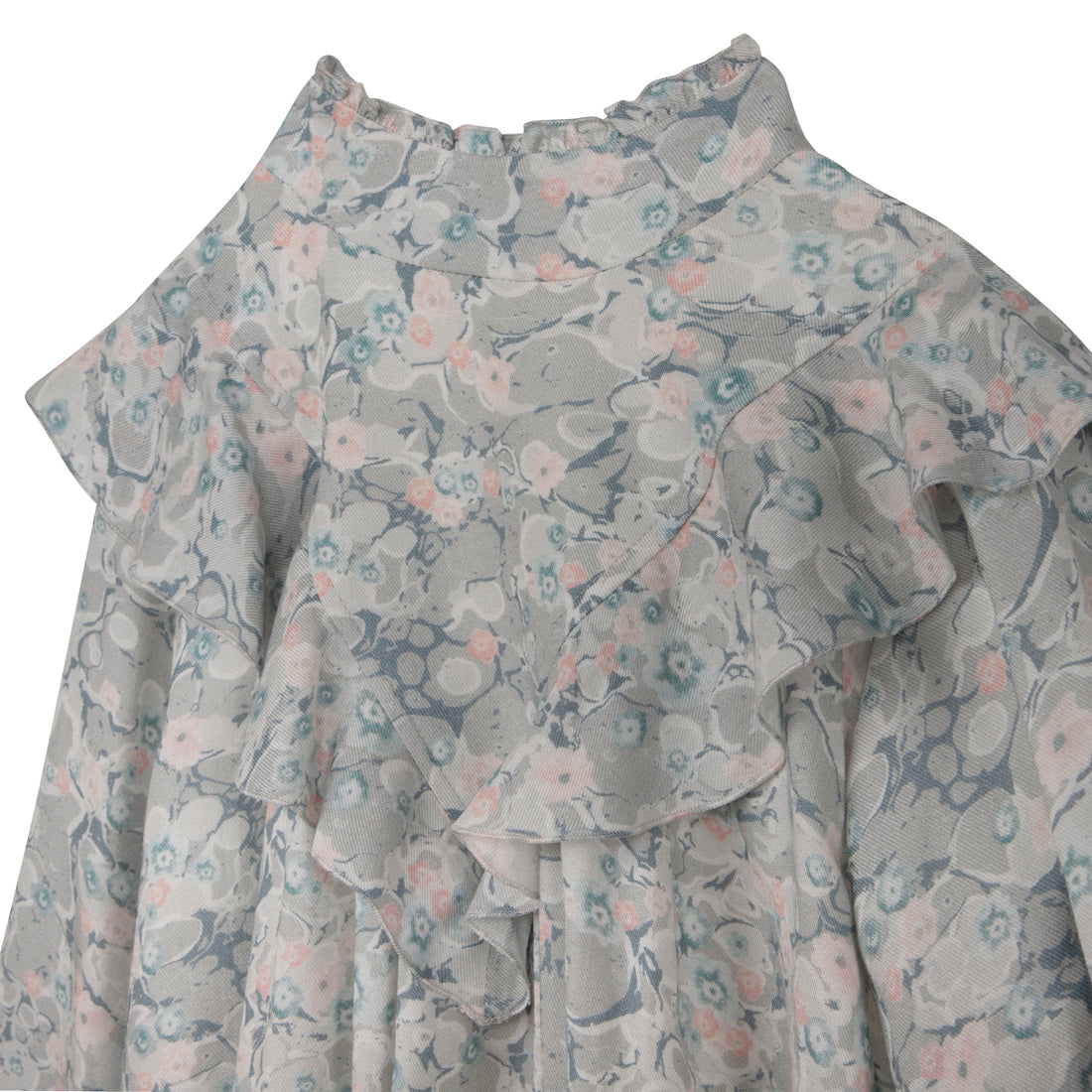 Chloe Green Marble Print Mini Me Dress