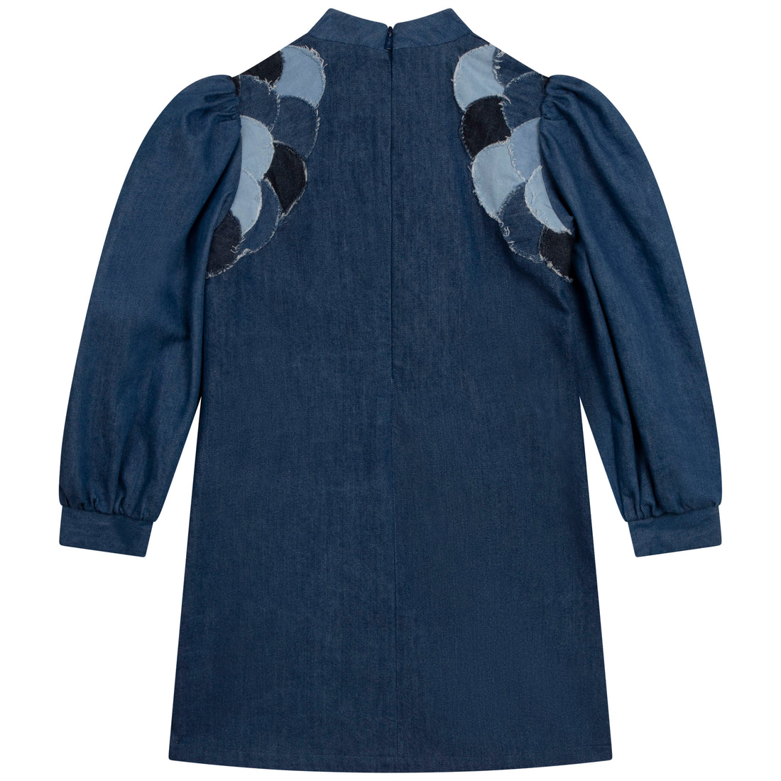 Chloe Denim Blue Scallop Denim Dress