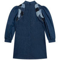 Chloe Denim Blue Scallop Denim Dress