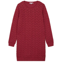 Chloe Pink Scallop Stitch Knit Dress