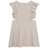 Chloe Beige Marl Short Sleeved Dress