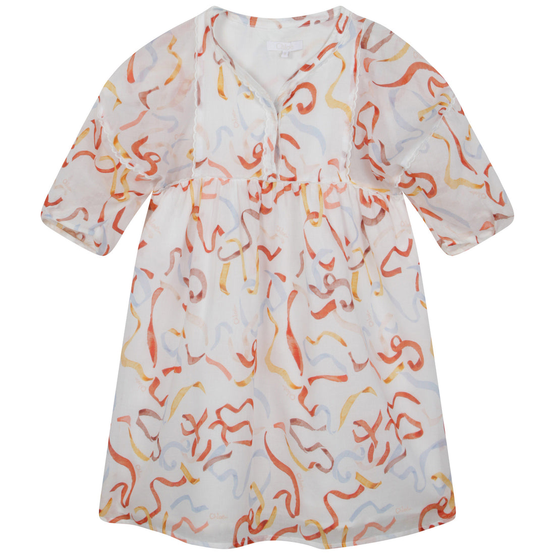 Chloe Multicoloured Short Sleeved Dress