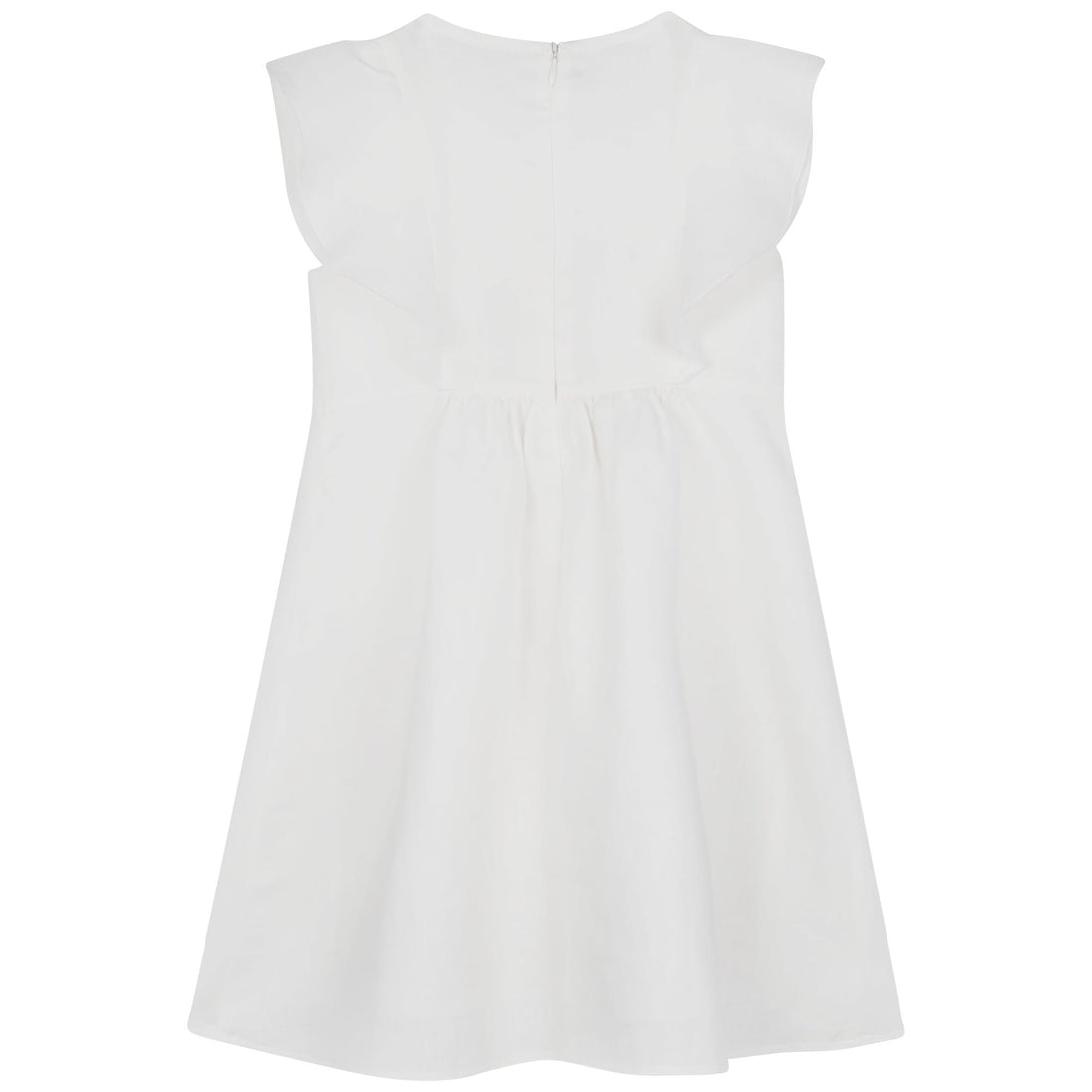 Chloe Ivory Smocked Sleeveless Dress