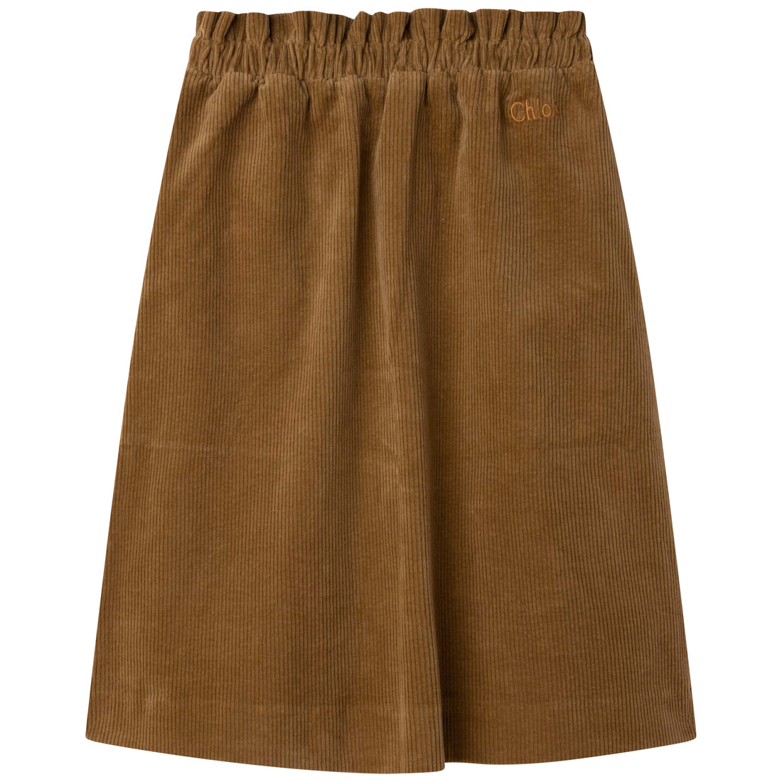 Chloe Gold Yellow Corduroy Maxi Skirt