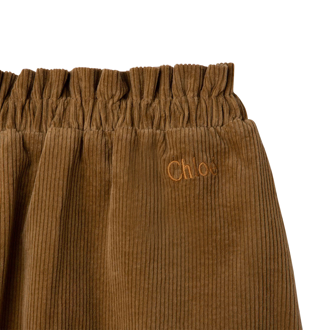 Chloe Gold Yellow Corduroy Maxi Skirt