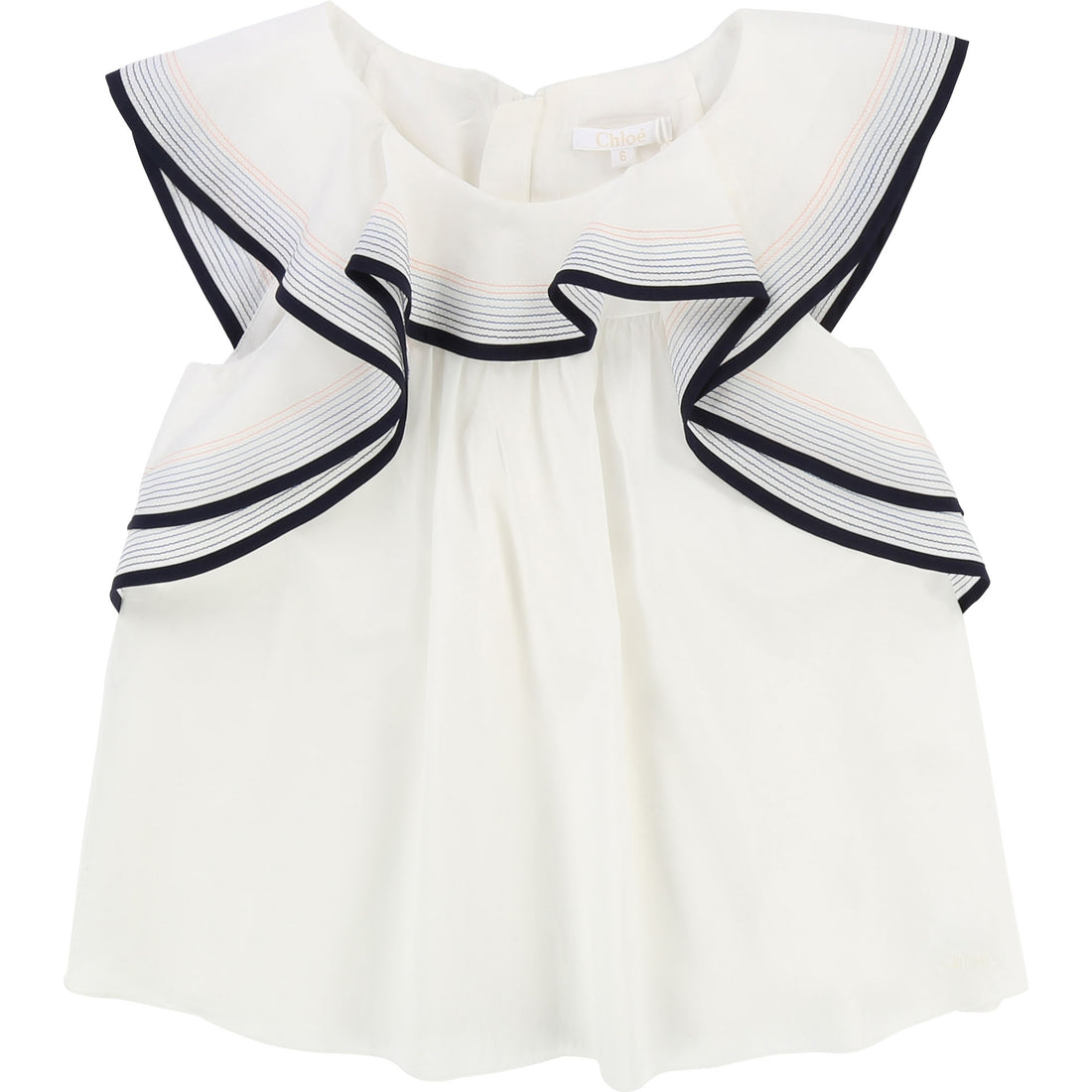 Chloe Off White Chloe Ruffle Blouse