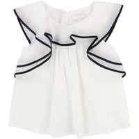 Chloe Off White Chloe Ruffle Blouse