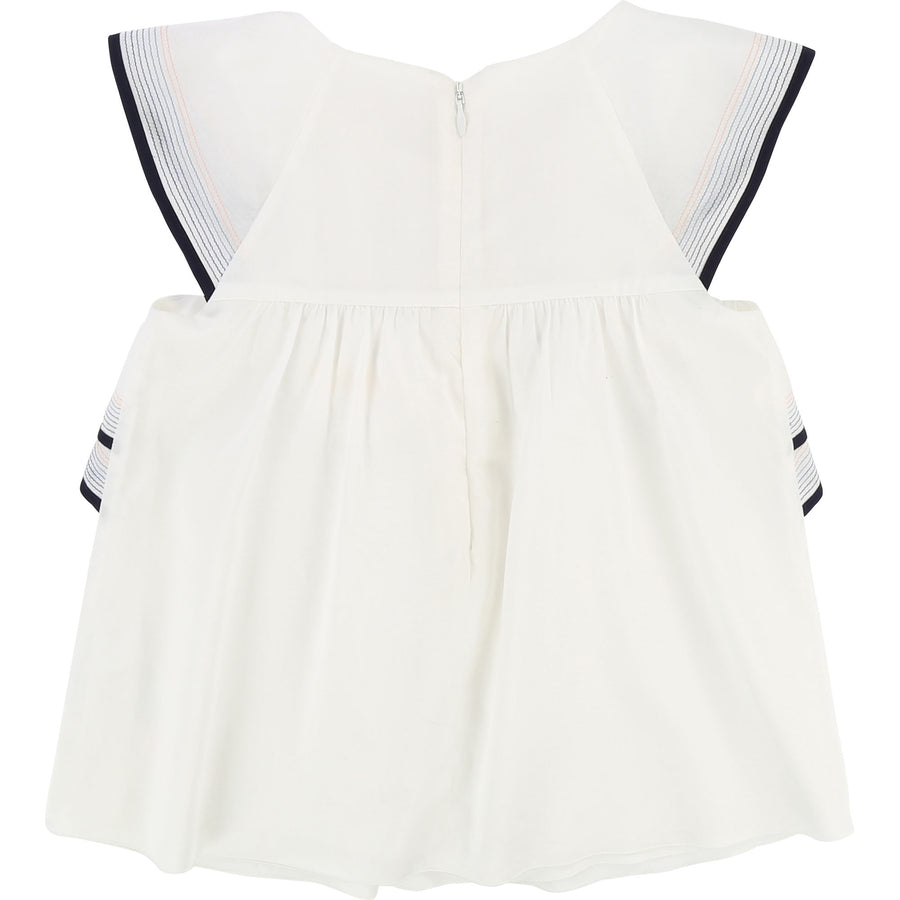 Chloe Off White Chloe Ruffle Blouse