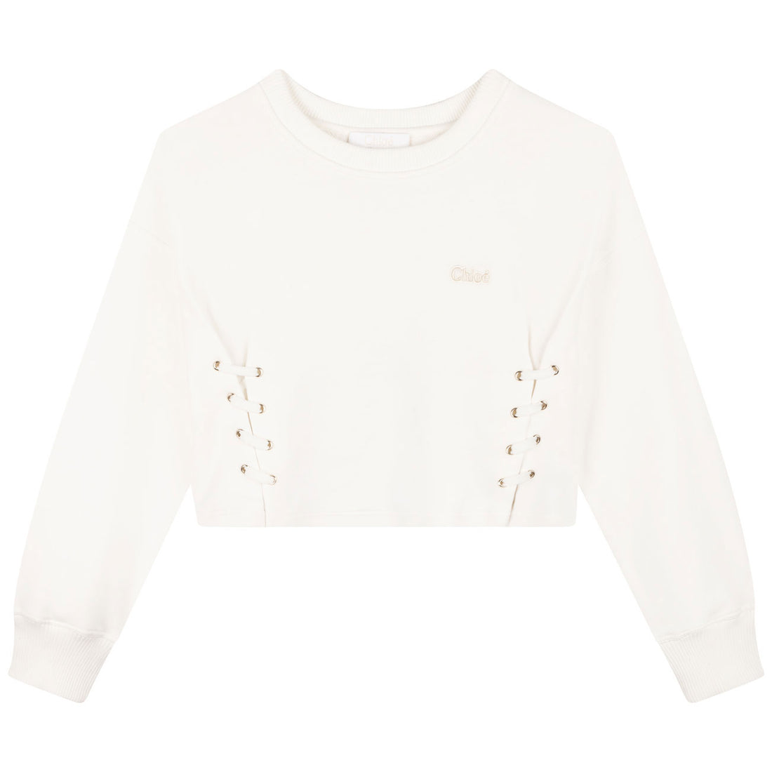 Chloe Cream Drawstring Sweatshirt