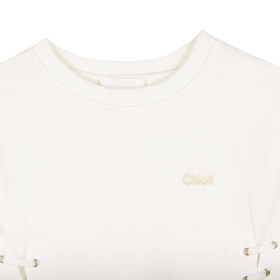 Chloe Cream Drawstring Sweatshirt