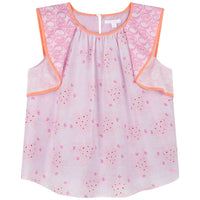 Chloe Hearty Floral Ruffle Blouse