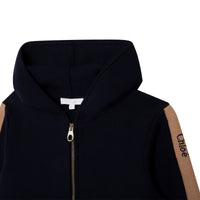 Chloe Navy Zip Up Hoodie