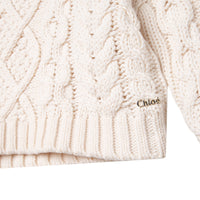 Chloe Ivory Knitted Turtleneck Sweater