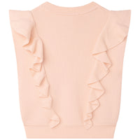 Chloe Pink Knitted Flounce Vest