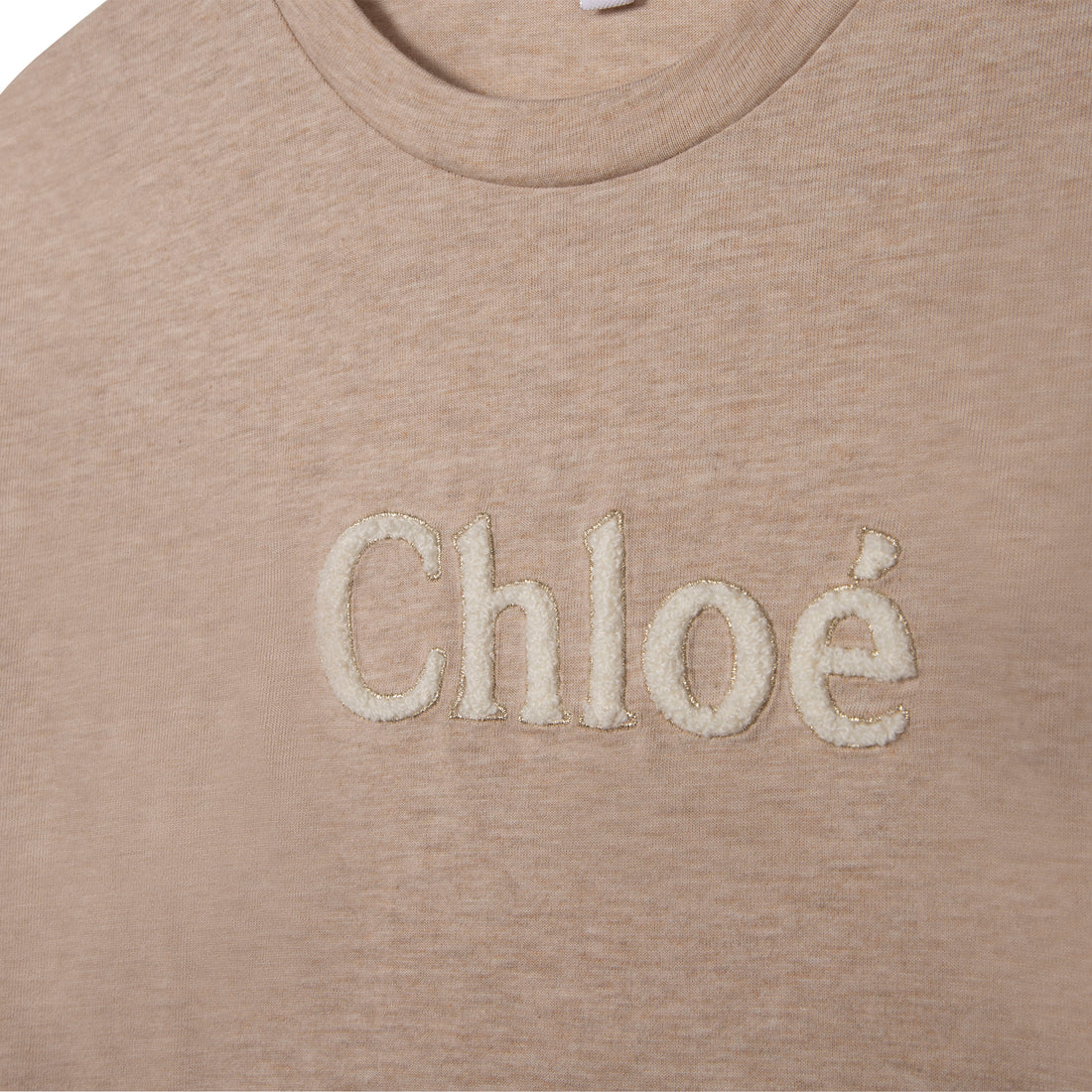 Chloe Beige Marl Long Sleeve Tee