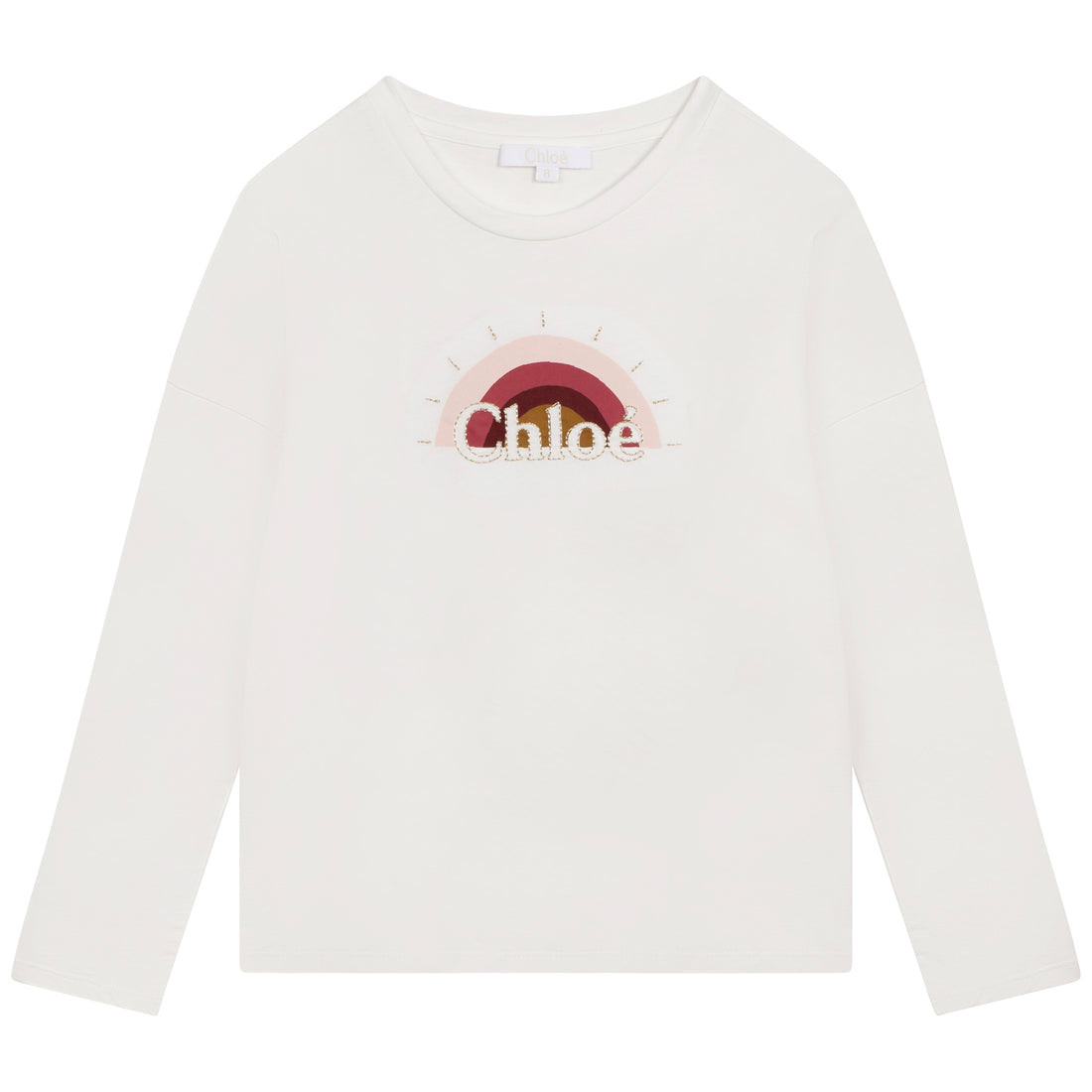 Chloe Off White Long Sleeve Tee