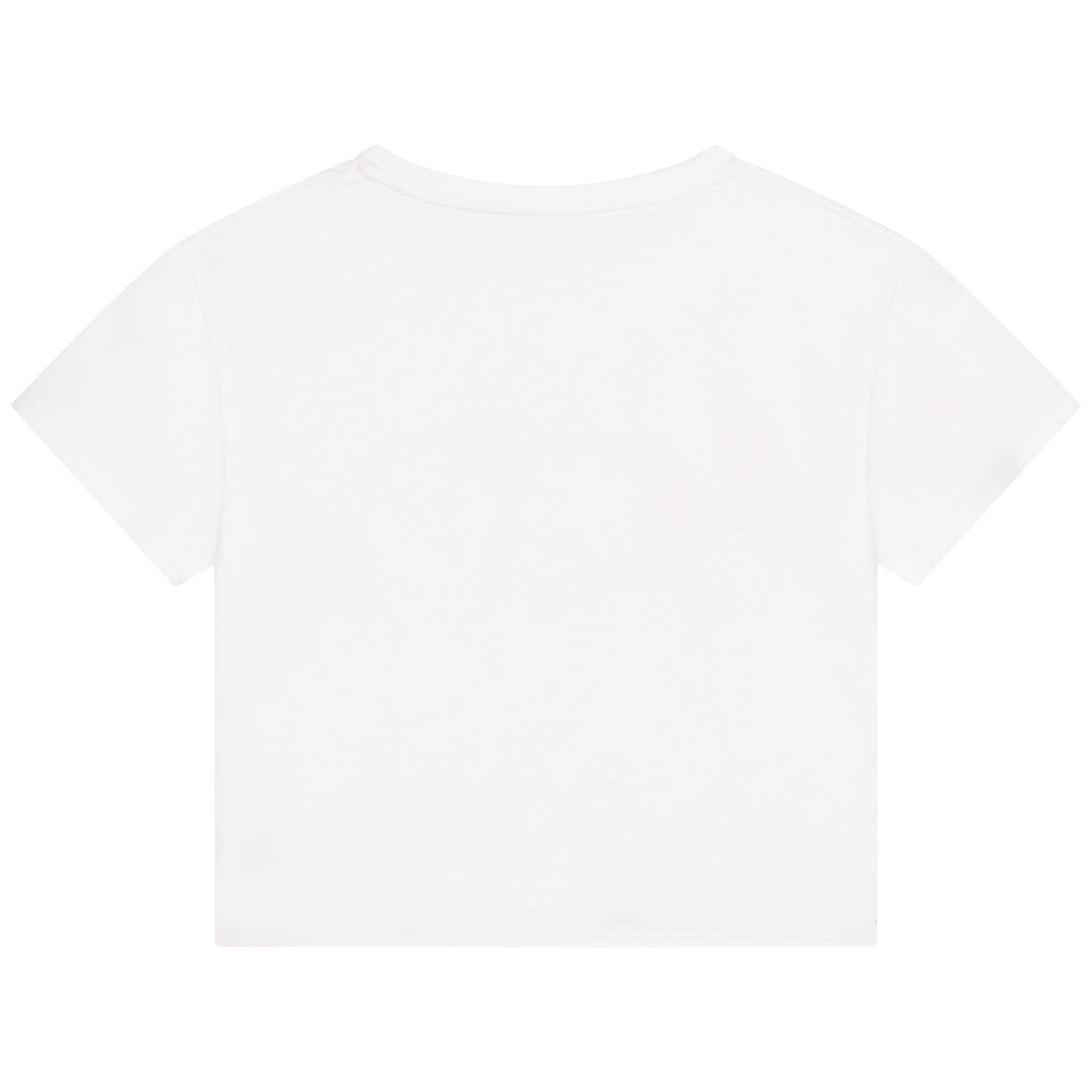 Chloe Offwhite Short Sleeves Graphic Tee-Shirt