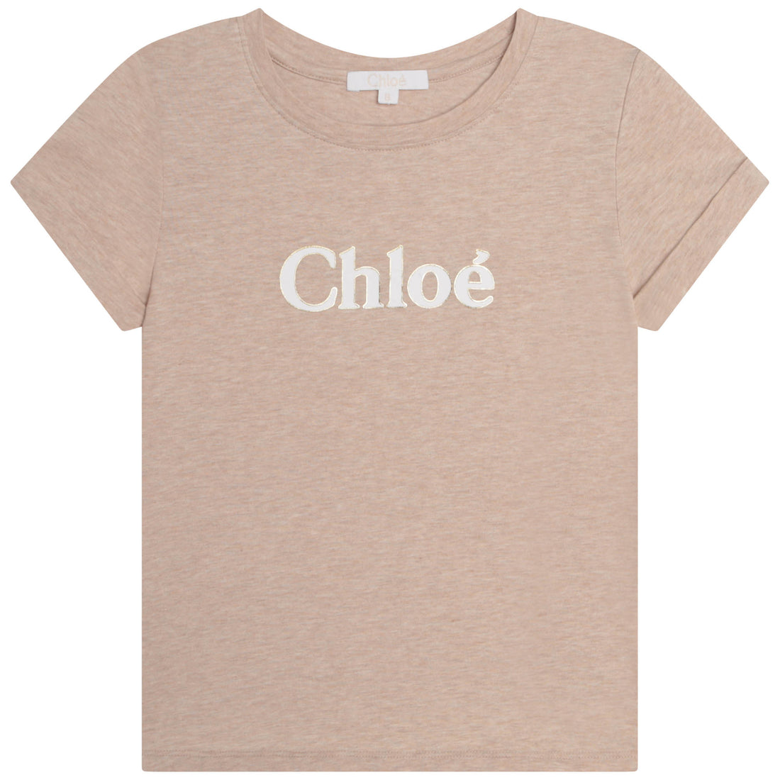 Chloe Beige Marl Short Sleeves Tee-Shirt
