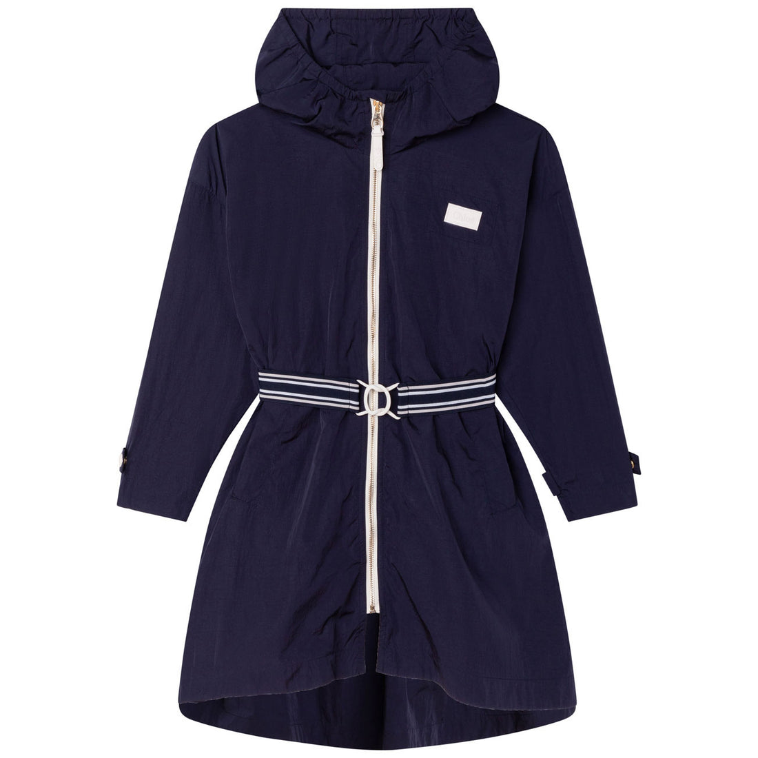 Chloe Navy Hooded Winbreaker