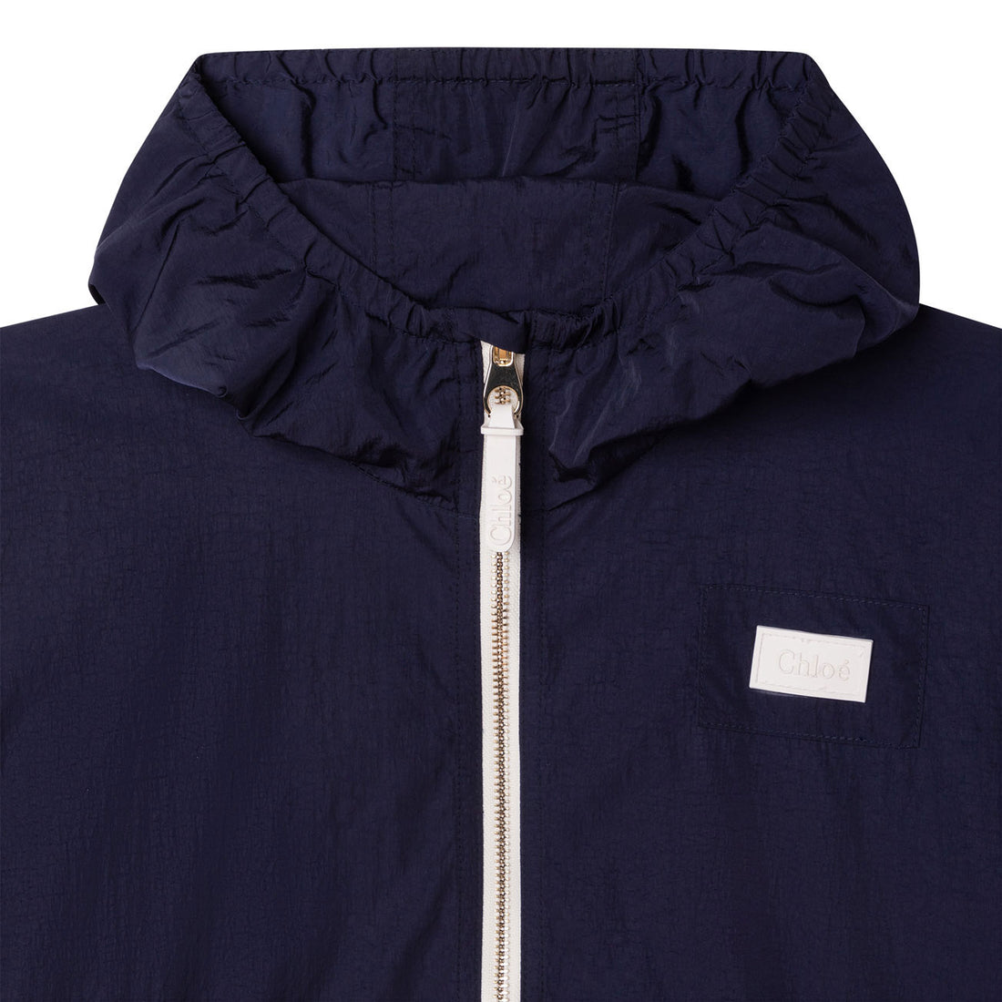 Chloe Navy Hooded Winbreaker