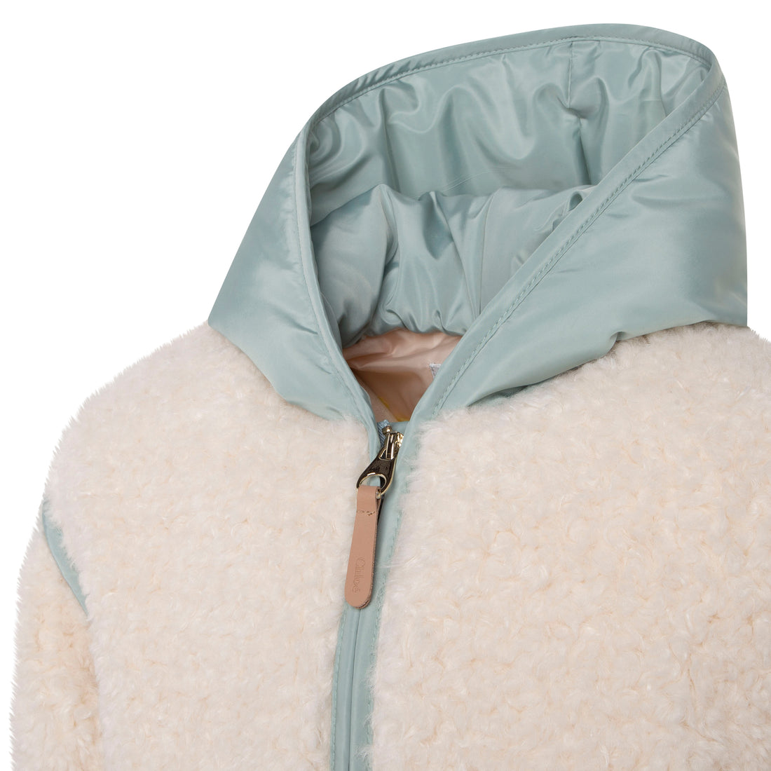 Chloe Green Faux Sherling Jacket