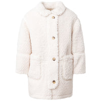 Chloe Ivory Faux Sherling Coat