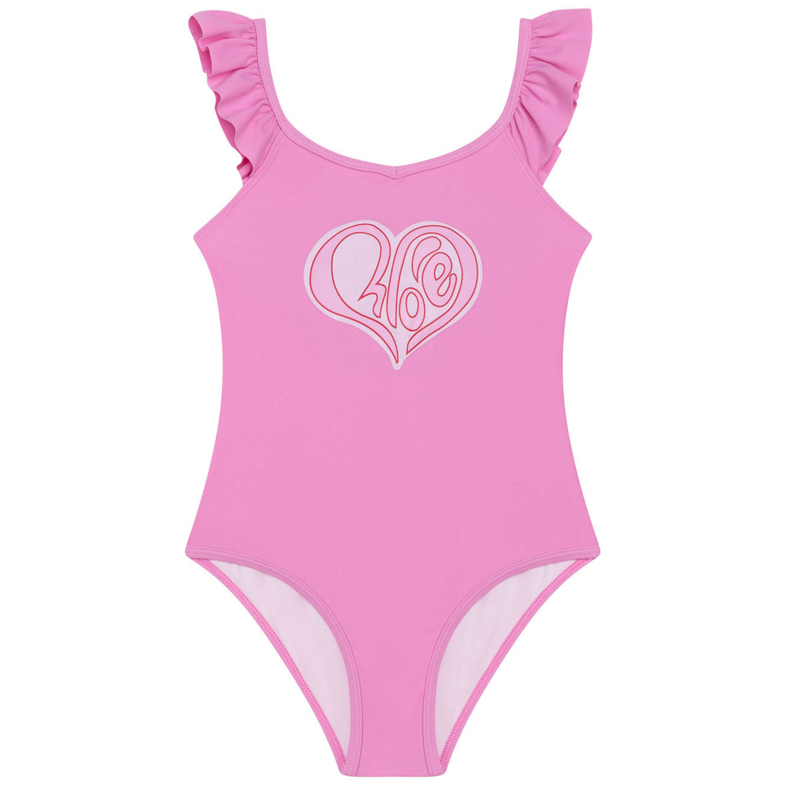 Chloe Lilac Heart Logo Swimsuit