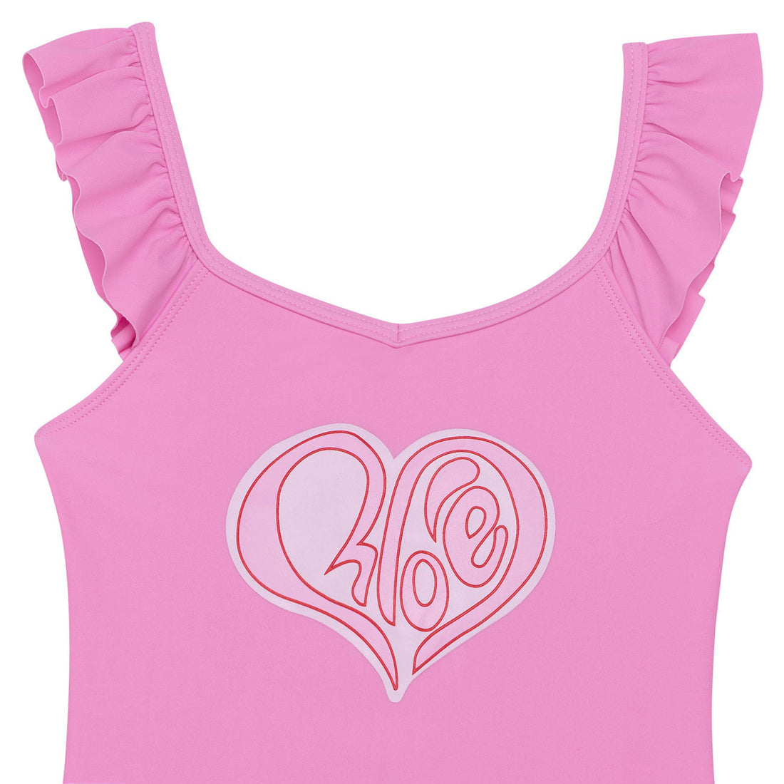 Chloe Lilac Heart Logo Swimsuit