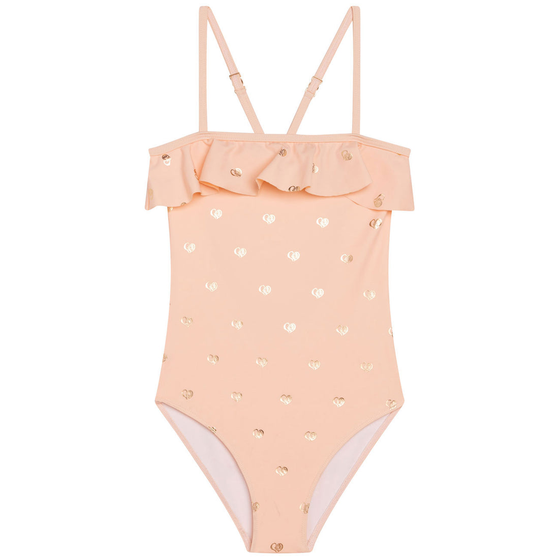 Chloe Hearty Gold Print Swimsuit