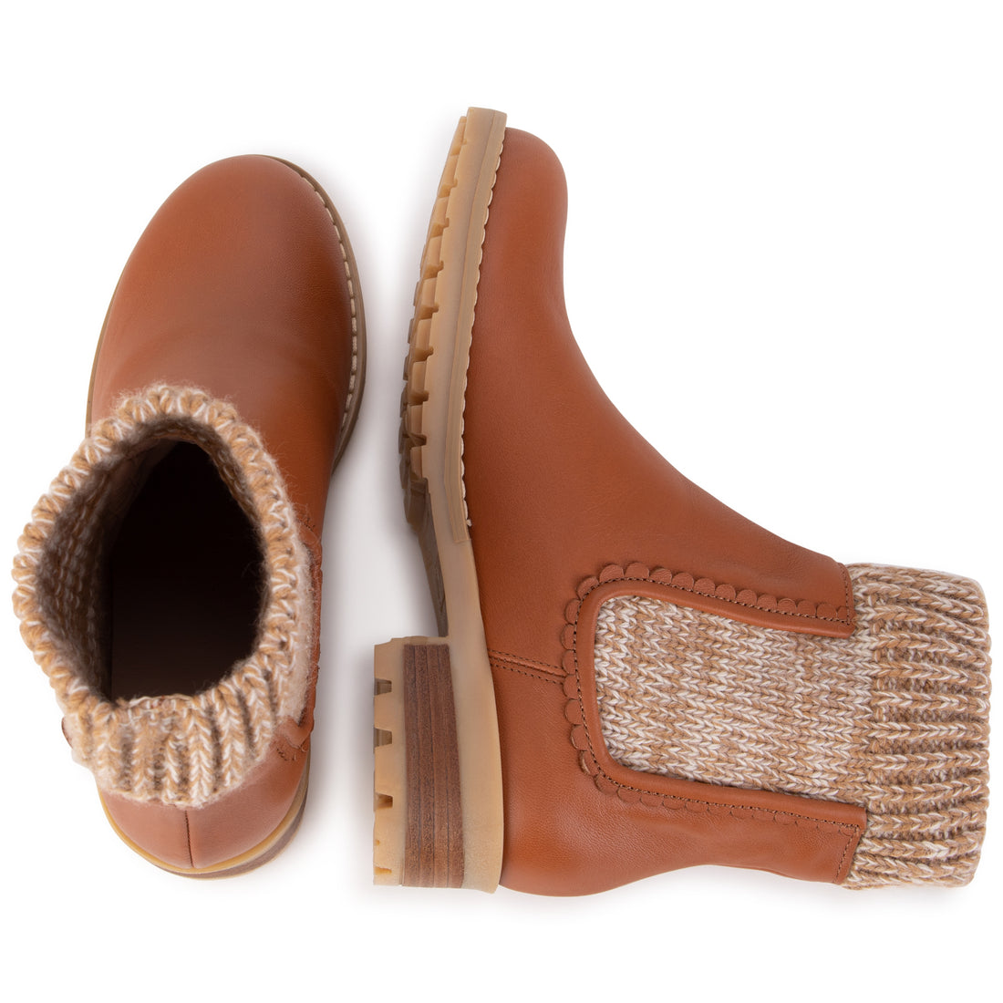 Chloe Ginger Mini Me Ankle Boots