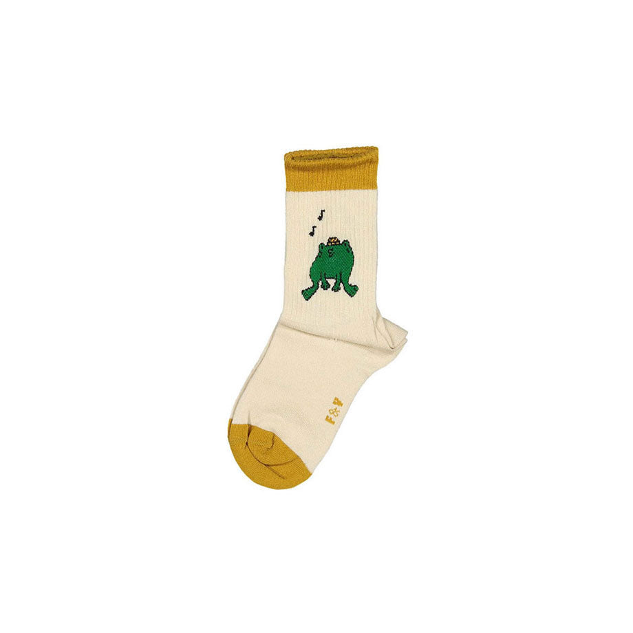 Fin and Vince Socks - Embroidered Toad