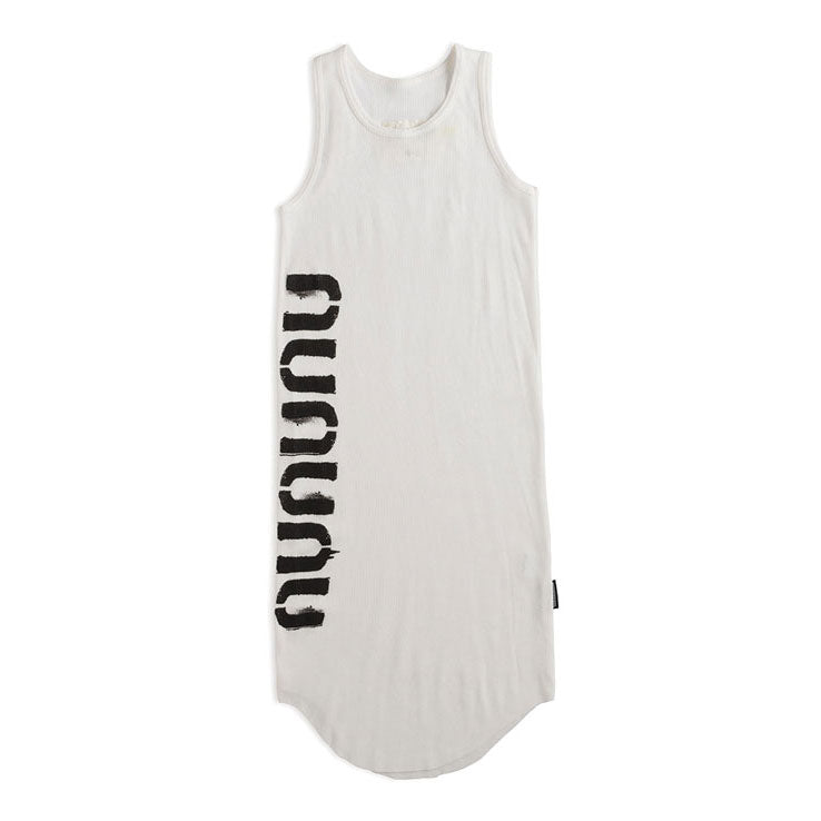 NUNUNU White Nununu Tank Dress