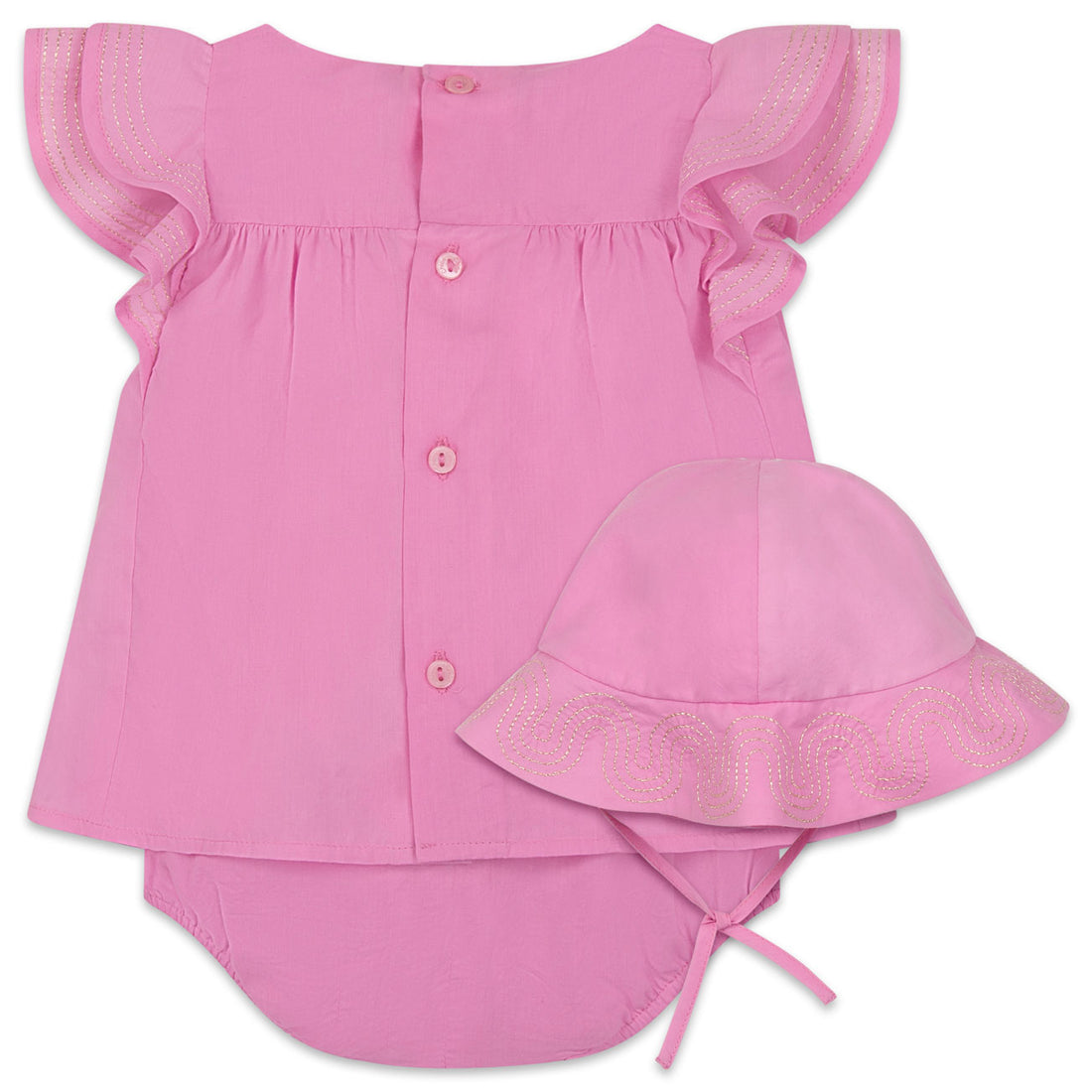 Chloe Cyclamen Percale Baby Dress