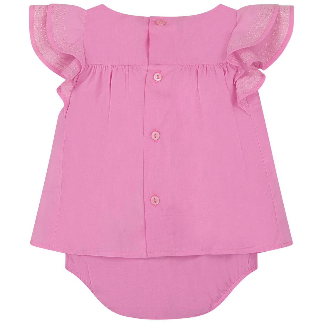 Chloe Cyclamen Percale Baby Dress