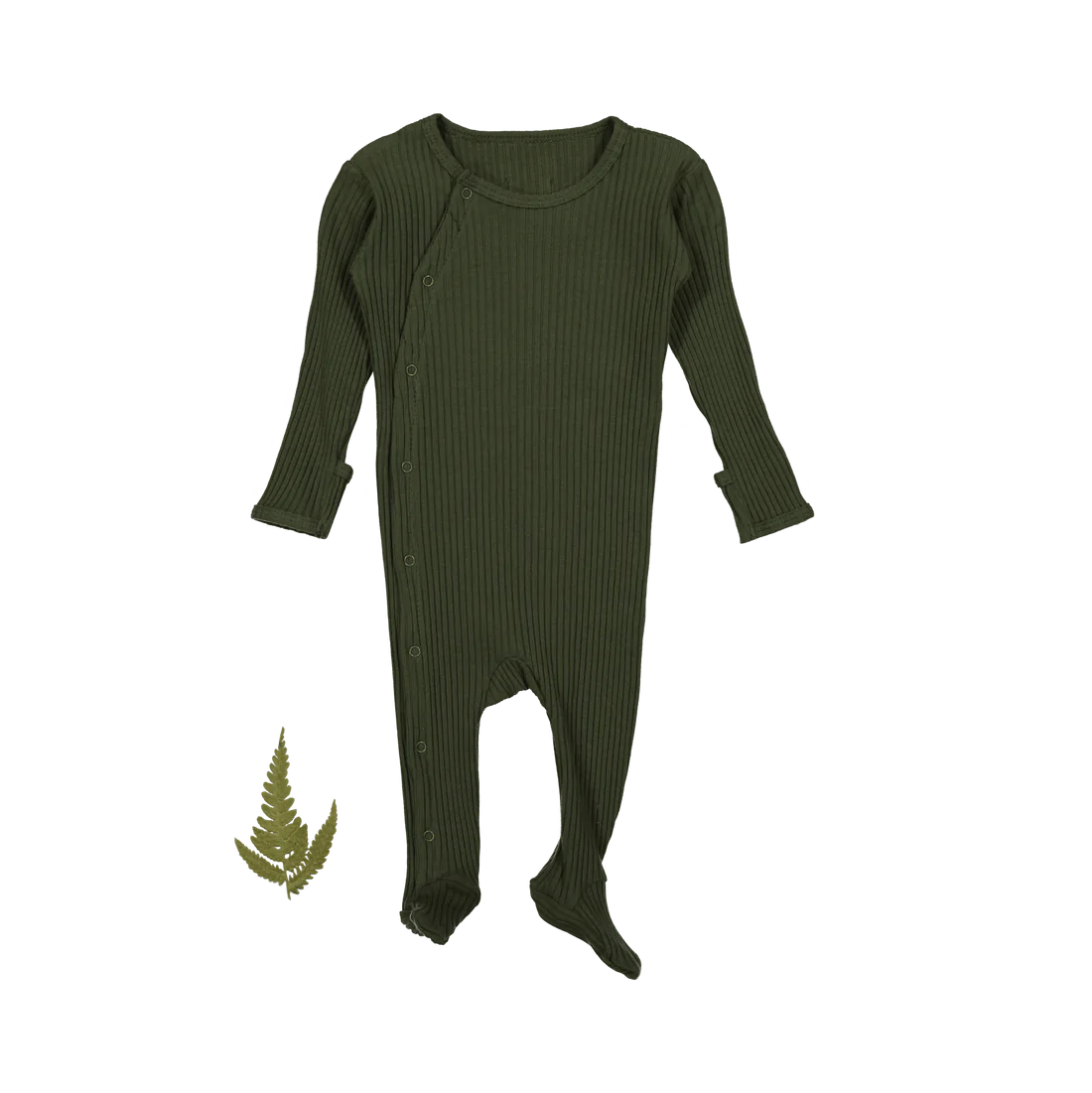 Lovely Littles The Snap Romper - Moss