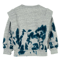 Finger in the Nose Heather Grey Tie Dye Crew Neck Sweater