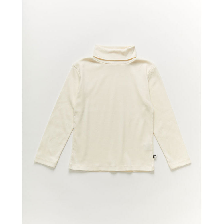 Oeuf Ribbed Turtleneck-Gardenia