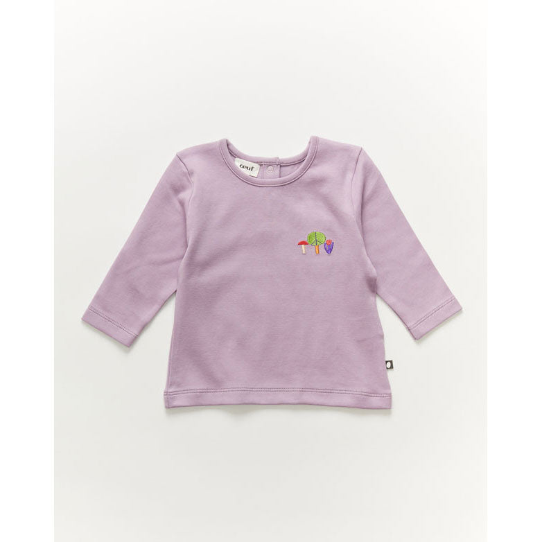 Oeuf Embroidered Tee Shirt-Valerian