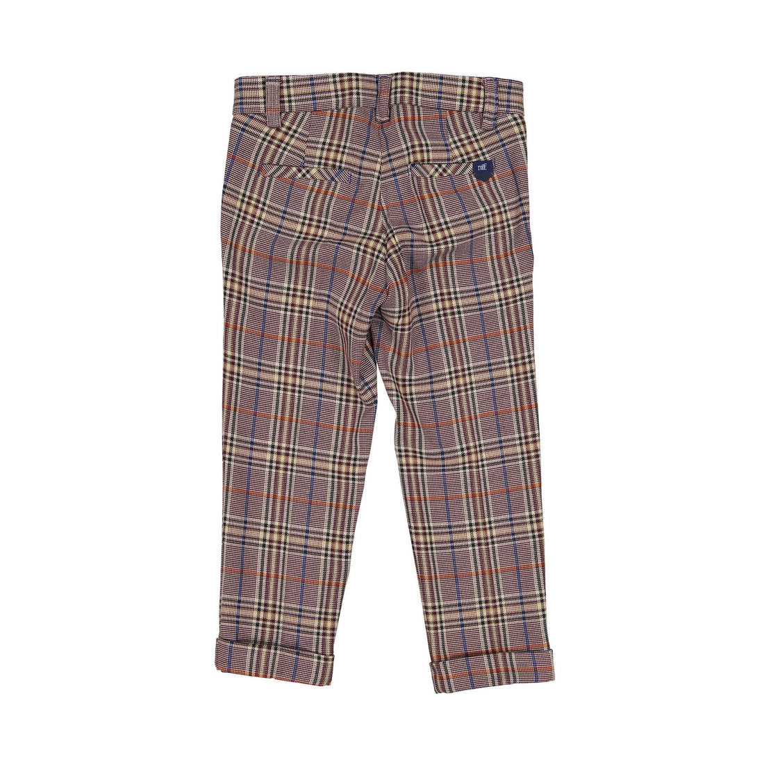Manuelle Frank Burgundy Plaid Pants