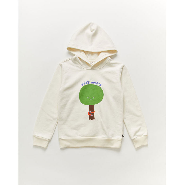 Oeuf Oversized Hoodie-Tree Hugger/Gardenia