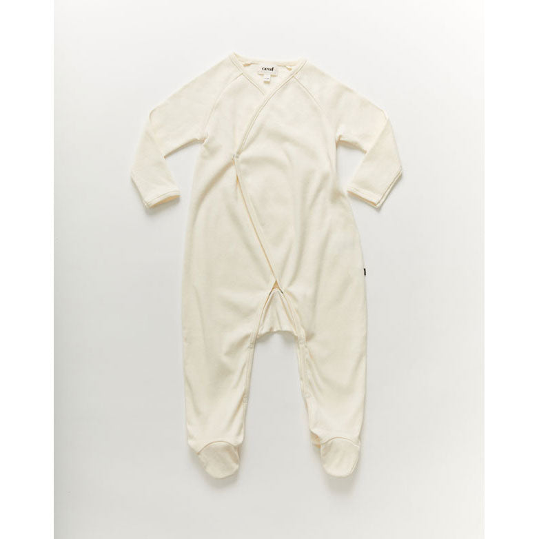 Oeuf Ribbed Kimono Jumper-Gardenia