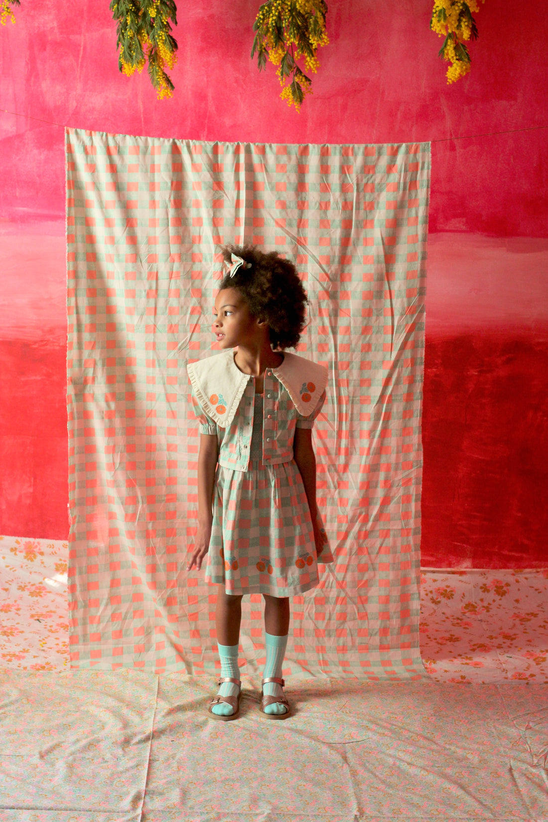 Bonjour Diary long skirt dress + scarf