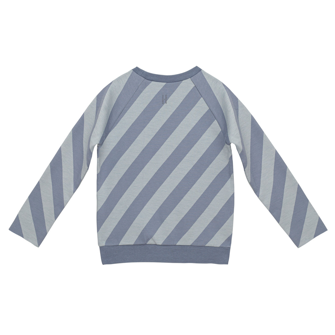 Little Hedonist Diagonal Stripe Crewneck Sweater