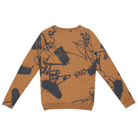 Little Hedonist Graffiti Printed Crewneck Sweatshirt