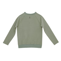 Little Hedonist Oil Green - Brave Crewneck Sweater