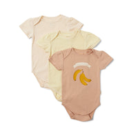 Konges Slojd Blazing/Rosey/Champagne Cue 3 Pack Short Sleeve Body